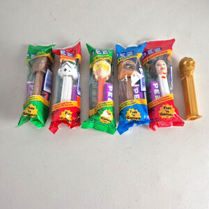 Vintage Star Wars Pez Candy Dispensers Set of 5 Unopened 1 opened Collectors